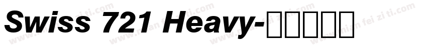 Swiss 721 Heavy字体转换